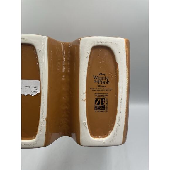 Disney Ceramic XL Winnie the Pooh Gingerbread Christmas🎄Cookie Jar NEW - Picture 11 of 11